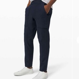 Lululemon Bowline Pant Utilitech Large Hemmed to 26" Inseam True Navy